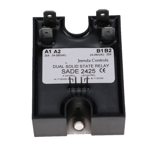 Dual Solid State Relay SSR 17-32VDC Input 280VAC 25A Replace Crydom D2425DE
