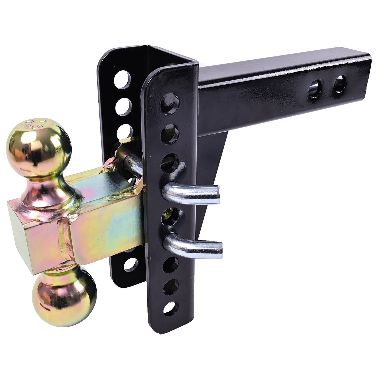 45900 Adjustable Trailer Hitch Ball Mount 2" & 2-5/16", 2'' Receiver, 6'' Drop