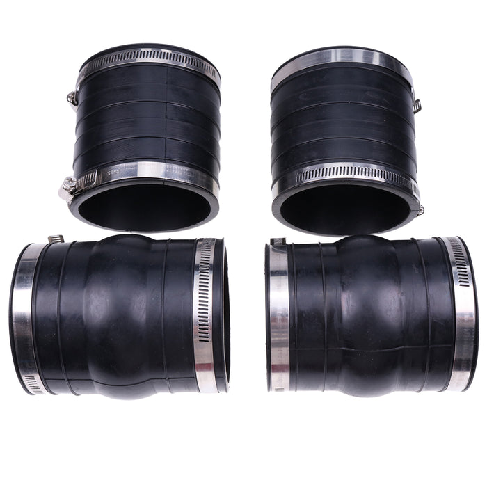 2X Hose Bellows for Volvo Penta OMC 4.3 5.0 5.7 V6 V8 Upper Lower Rubber Coupler