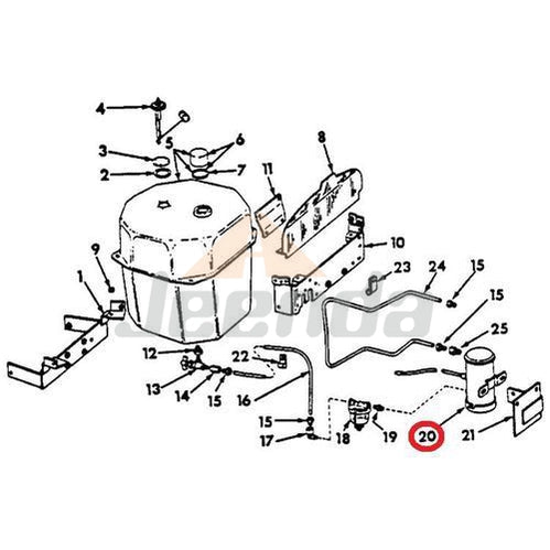 Free Shipping Fuel Pump 12V 31A6202100 MD025280 for Mitsubishi S3l S3l2 S4l K4d K4e K4c Engine