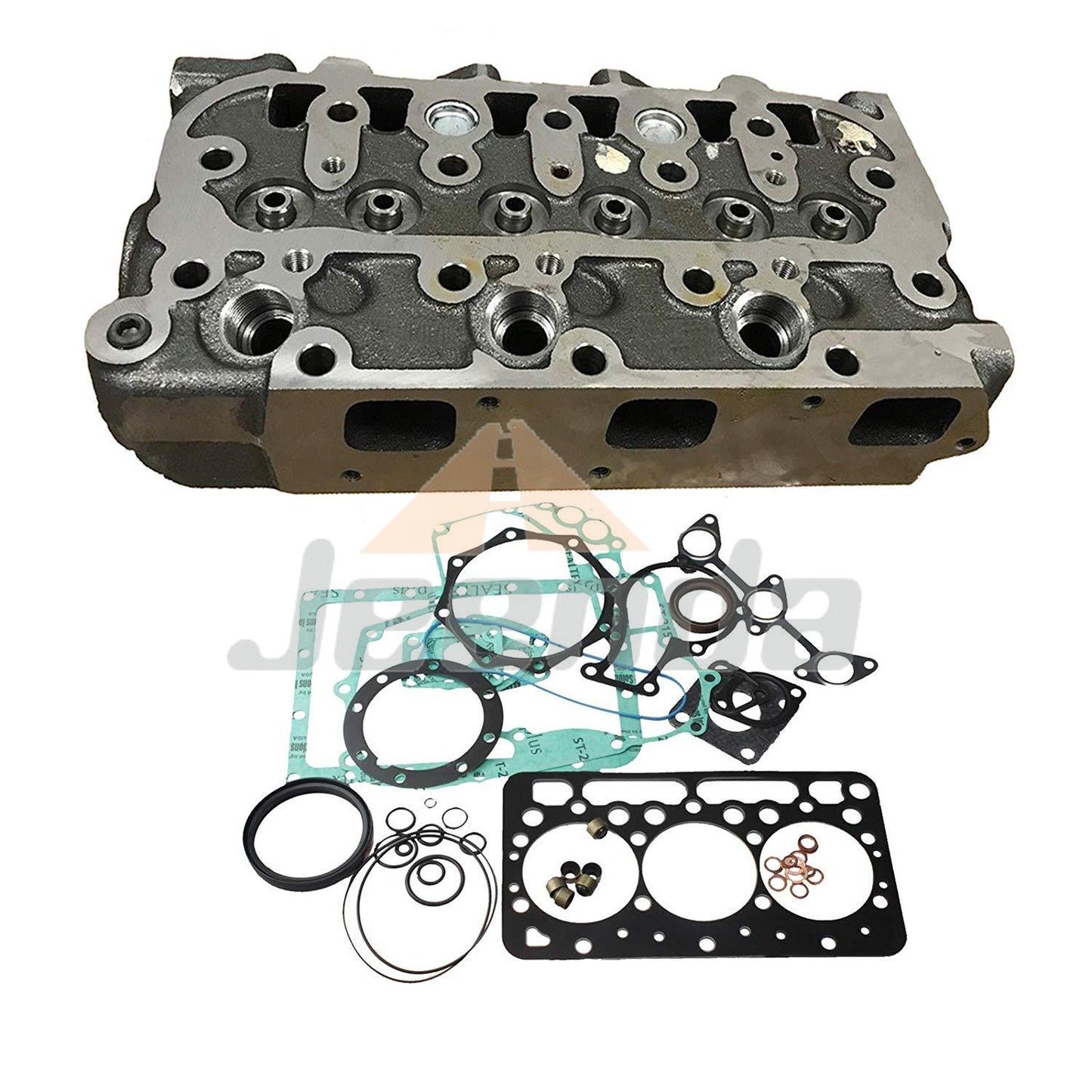 Free Shipping D950 D950A Complete Cylinder Head 15532-03040 + Full Gasket Kit for Kubota B7200D B7200E B7200HST-D B7200HST-E F2000 F2100 F2100E Engine