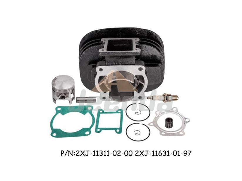 Jeenda New Cylinder Top End Kit W/ Piston Rings Gasket 2XJ-11311-02-00 2XJ-11631-01-97 for Yamaha YFS200 Blaster 200 1988-2006