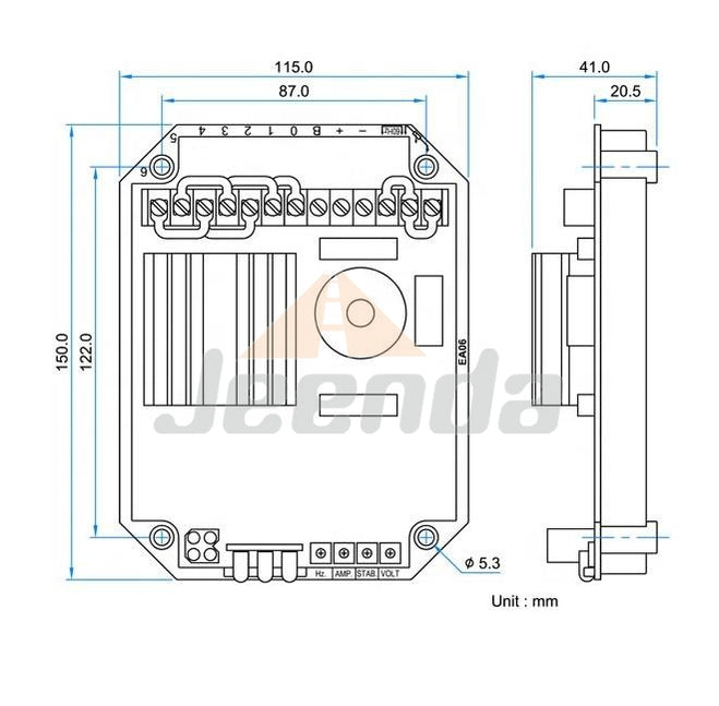 Free Shipping Automatic Voltage Regulator for Mecc Alte AVR EA06 UVR6