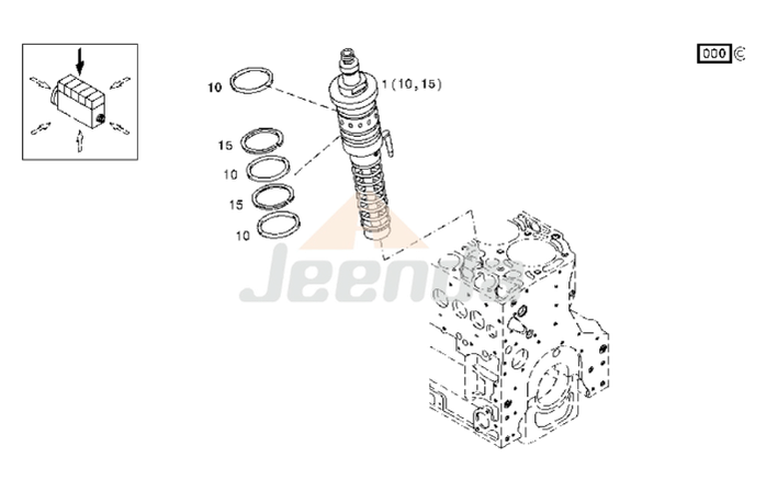 Jeenda Fuel Injection Pump 0429 1530 04291530 for Deutz Engine Parts TD 2012 L04 2V Bosch 0414491111 0 414 491 111