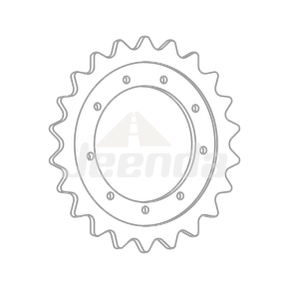 Free Shipping Sprocket 1022168 08-11-0013 AT219573 HT411 for Hitachi EX300-5 ZX330 EX300-5 ZX250LC ZX280L ZX350 ZX350L ZX380L Hitachi-Zaxis ZX270 ZX330 ZX350H / K ZX370 John Deere 2554 270C 270C 330C 330CLC 330LC 3554