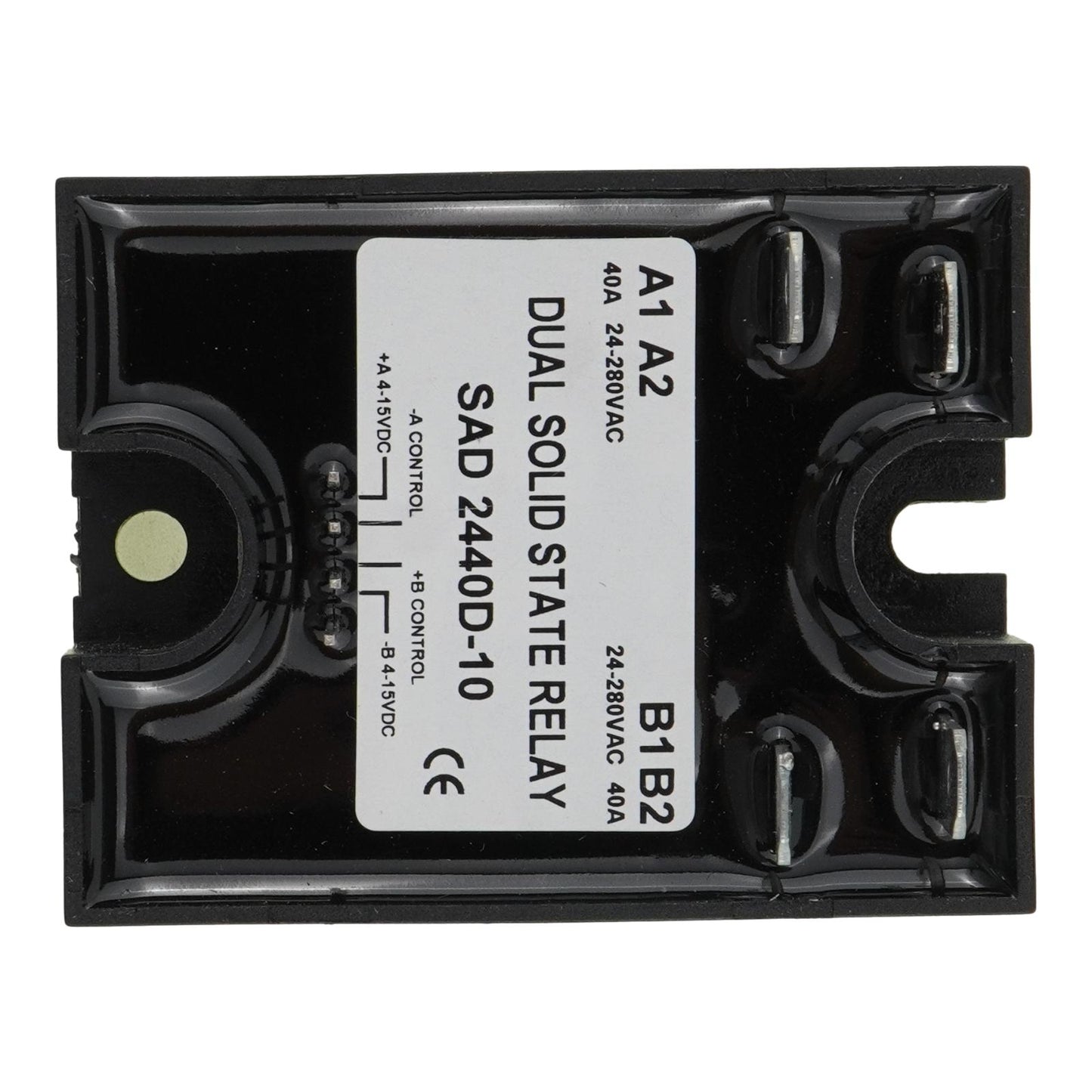 Dual Solid State Relay SSR 4-15VDC Input 280VAC 40A D2440D-10 Random Turn On