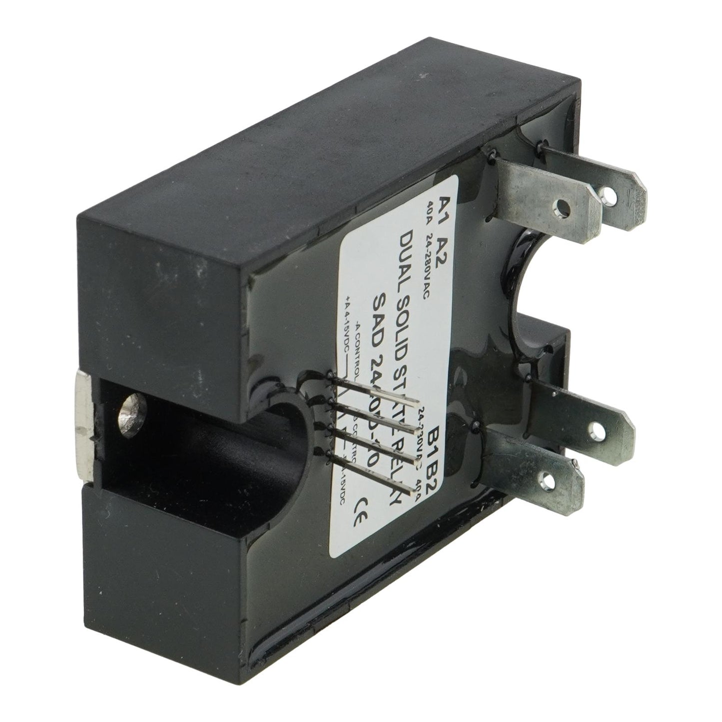 Dual Solid State Relay SSR 4-15VDC Input 280VAC 40A D2440D-10 Random Turn On