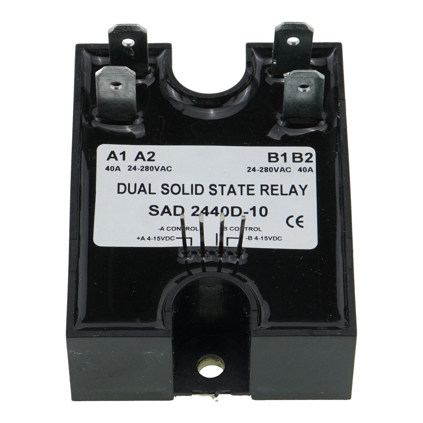 Dual Solid State Relay SSR 4-15VDC Input 280VAC 40A D2440D-10 Random Turn On