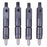 4X Fuel Injector 2645A025 3637194M1 17/106200 for Perkins Engine 1004-4T JCB 3CX 1550B