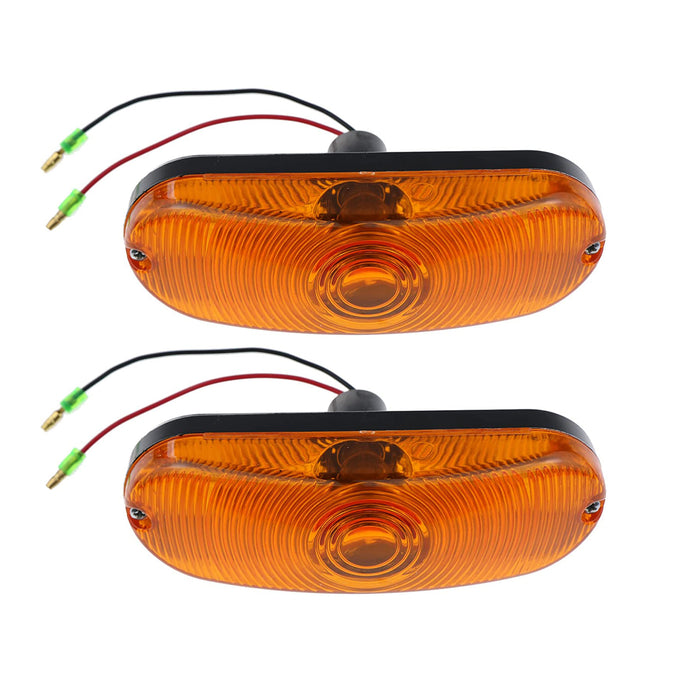 2Pcs Amber Turn Singal Lamp for Case 580K 580L 580M 580N 580SL 590L 590SL 590SM
