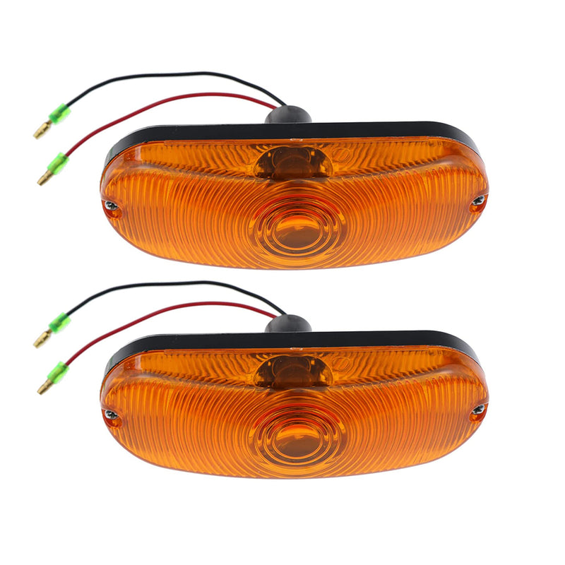 2Pcs Amber Turn Singal Lamp for Case 580K 580L 580M 580N 580SL 590L 590SL 590SM