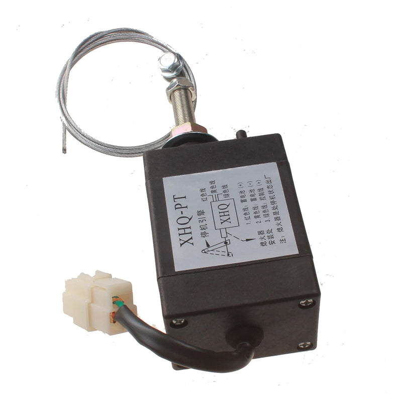 12V Stop Solenoid Electric Throttle Adjuster Electromagnetic Valve XHQ-PT-12 XHQ-PT12