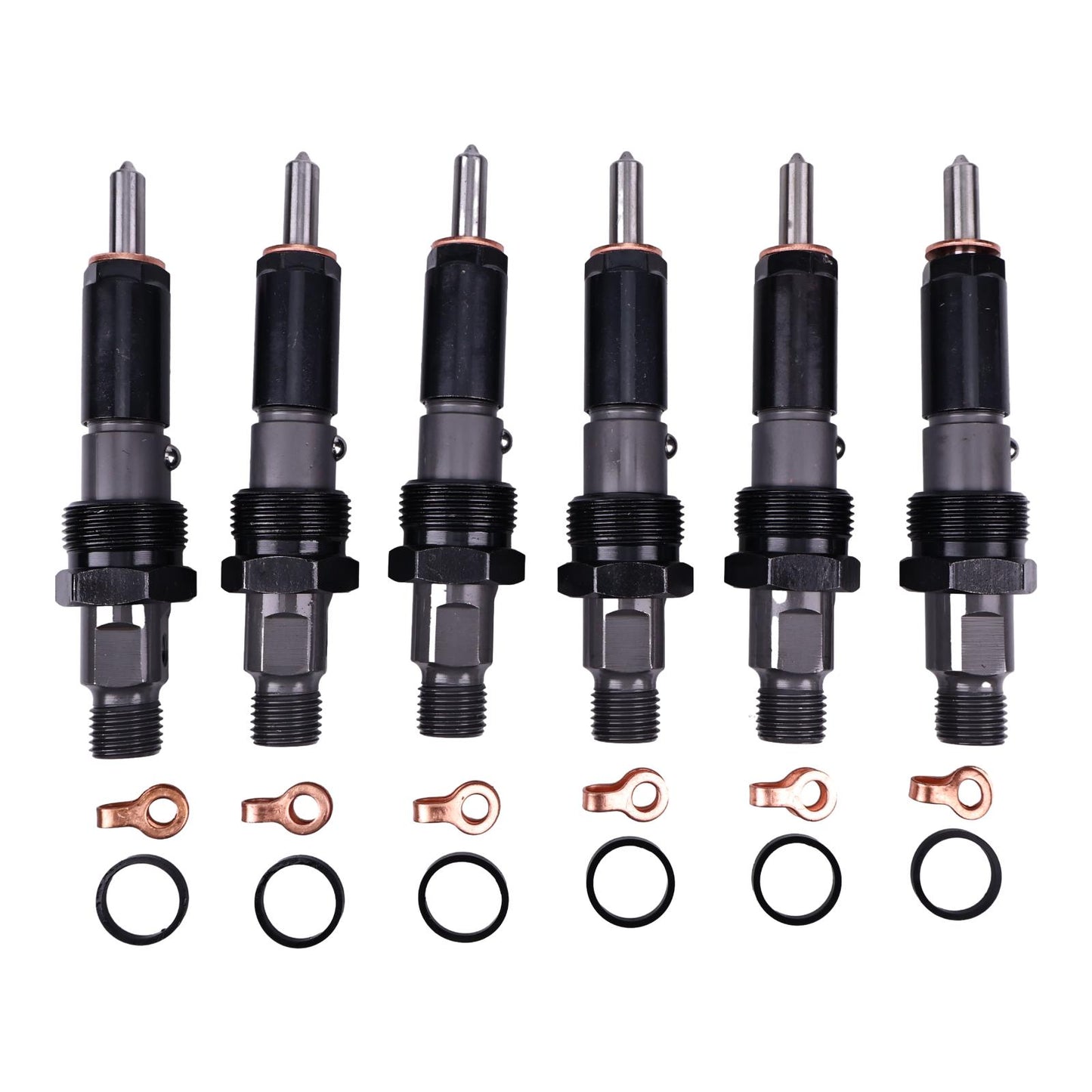 6X Fuel Injector 3802365 3802677 for Cummins 6BT 5.9L QSB ISB Engine