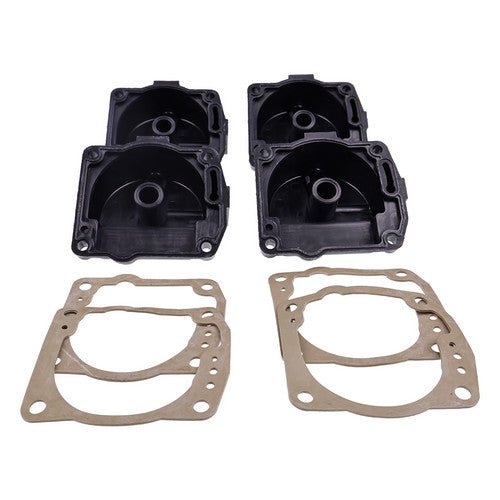 4X Carburetor Float Chamber Carb Bowls 433000 for Johnson 90-175hp 60o