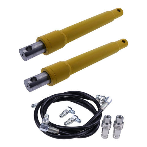 2X Snow Plow Cylinder Rams Hoses Couplers for Meyer E-47 05810 1.5"x10"