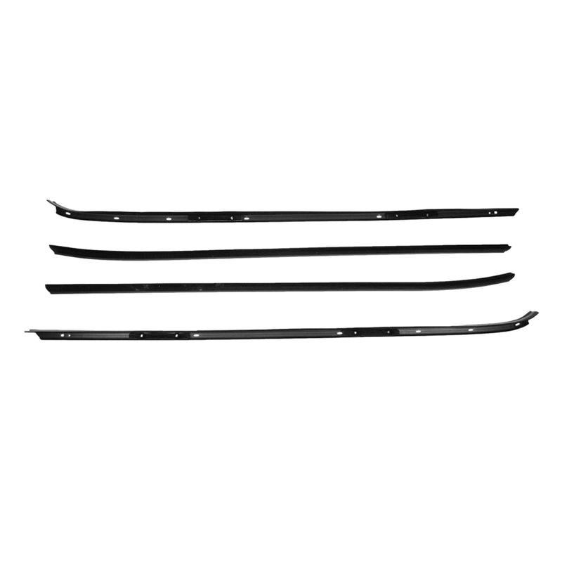 4Pcs Window Sweeps Felts Kit KG2018A KG2017A for 70-81 Camaro Firebird Trans Am Decor Trim