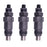 3X Fuel Injector SBA131406230 SBA131406220 compatible with New Holland Light Equipment CL45 CL55 CL35 CL65 Tractor 2110 1910