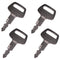 4X Ignition Key HD62 41307-00007 for Bobcat Hitachi Hyundai Nogano Excavators