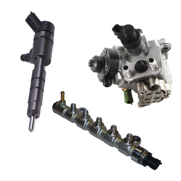 Fuel Injector 0445110463 + Fuel Pump 0445020509 + Common Rail Pipe 0445214271 for Bosch Yammar Engine
