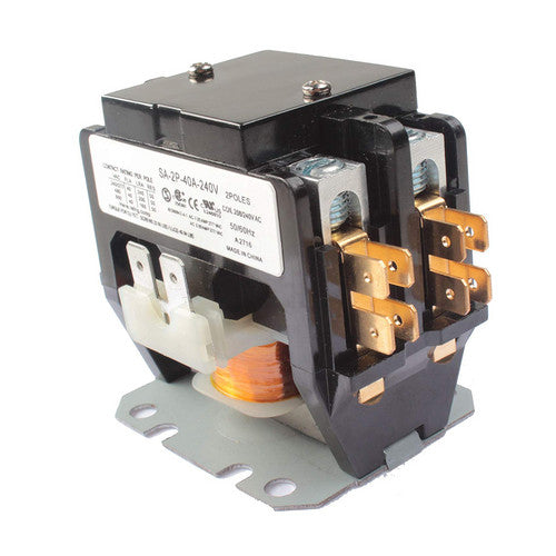 40A 240V 2 Pole Coil Definite Purpose Air Conditioner Contactor SA-2P-40A-240V