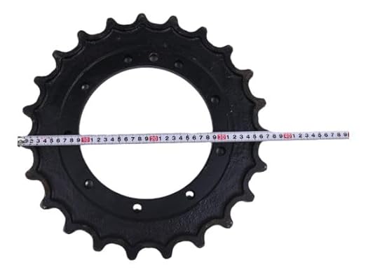 Drive Sprocket PX51D01001P1 Compatible with Case CX31B CX36B Kobelco SK30SR-5 Excavator Replaces 72281136 72281899 72281900 23 Tooth, 10 Holes
