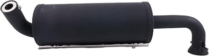Black Exhaust System Manifold Muffler Silencer Assembly 1263595 1263311 1262446 Compatible with 2015-2023 Polaris Ranger 500 570 CREW EPS