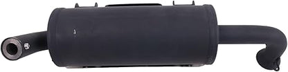 Black Exhaust System Manifold Muffler Silencer Assembly 1263595 1263311 1262446 Compatible with 2015-2023 Polaris Ranger 500 570 CREW EPS