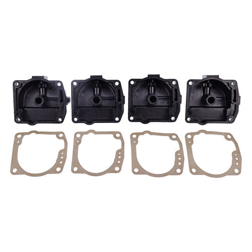 4X Carburetor Float Chamber Carb Bowls 433000 for Johnson 90-175hp 60o