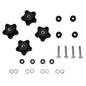 4X Window Knob Kit 6681614 6675545 6664085 for Bobcat S100 S130 S150 S160 S175 S185 S205 S220