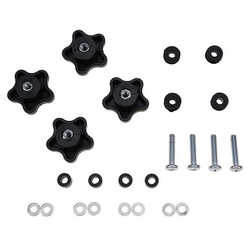 4X Window Knob Kit 6681614 6675545 6664085 for Bobcat S100 S130 S150 S160 S175 S185 S205 S220