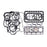 Full Gasket Set 07916-24305 16602-03310 15834-03310  for Kubota V1902 Engine