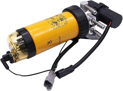 Fuel Lift Pump & Fuel Filter Assembly 320/A7046, 333/C3351, Compatible with JCB 6TST, 3CX, 4CX, Replaces 320A7046, 333C3351, 320/A7087, 320A7087, 12V