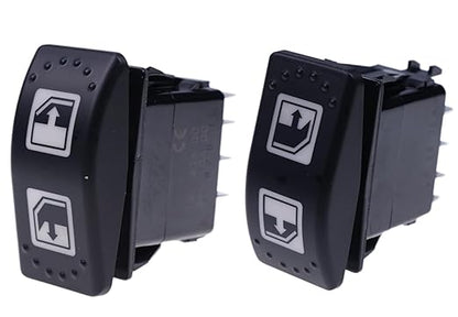 2X Power Window Switch 710004979 705800048 Left Hand Driver Compatible with CAN AM 2016-2020 Defender & Defender Max 2018-19 HD8, HD10 8 Pin Lift Switch