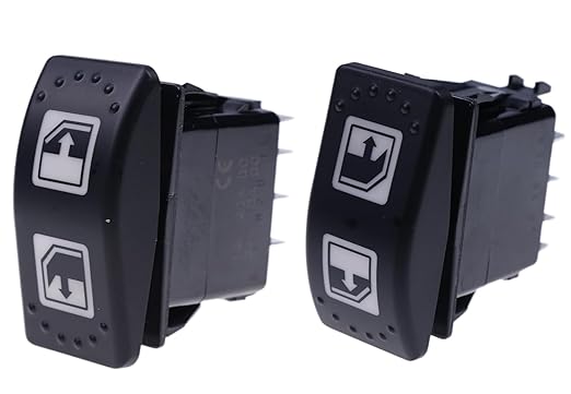 2X Power Window Switch 710004979 705800048 Left Hand Driver Compatible with CAN AM 2016-2020 Defender & Defender Max 2018-19 HD8, HD10 8 Pin Lift Switch