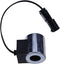 24V Solenoid Valve Coil 60099835-1 3003088 76074642 compatible with Case 1850K 1850K LGP 1850K LT New Holland D150 DC150PS DC180.B