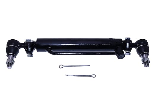 2pcs Power Steering Cylinder D128454 234466A1 D84800 Compatible with Case 580C 580D 586D Harvester 2wd 480 584 585 586 B C D E SE F LL 530 530CK Replaces 234447A1 A37859