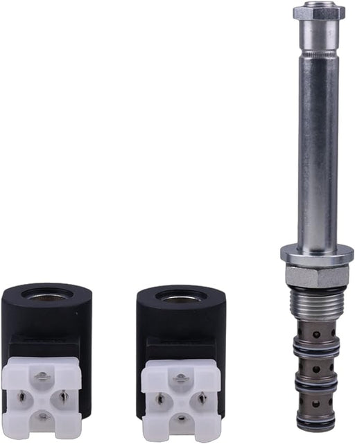 12V Solenoid Valve Cartridge SV10-47D-0-N-00 + 2PCS Coil 6356012 compatible with Hydraforce