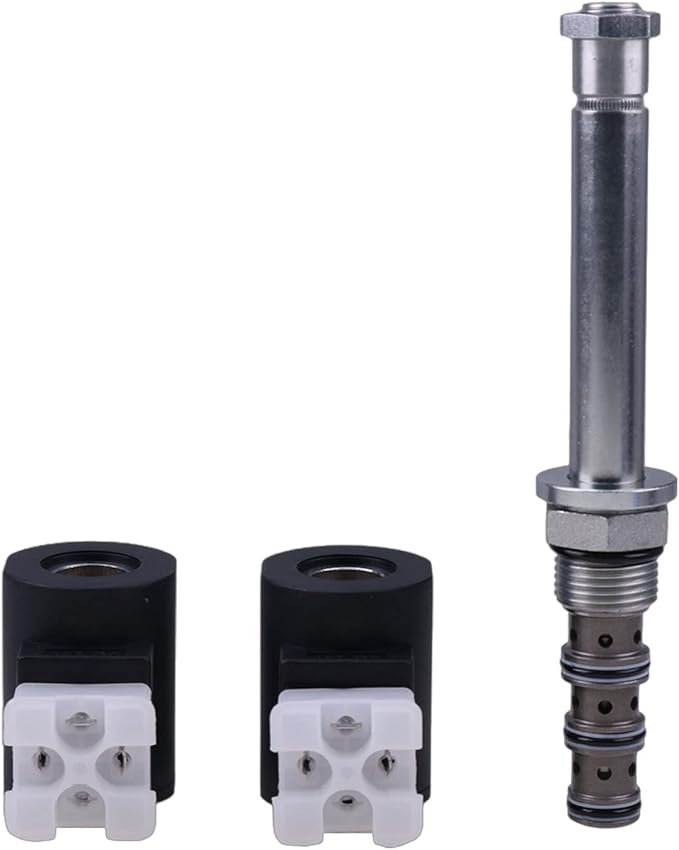 12V Solenoid Valve Cartridge SV10-47D-0-N-00 + 2PCS Coil 6356012 compatible with Hydraforce