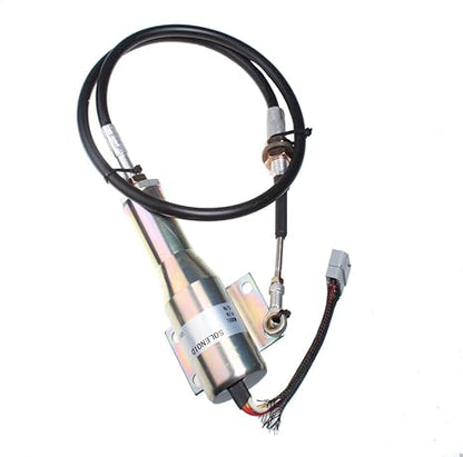 Fuel Stop Solenoid VOE 11110030 24V for Volvo L120C L90C L70C L220D L70D L90D L120D L150D L180D L180DHL L330D L150C L180C L330C Wheel Loaders