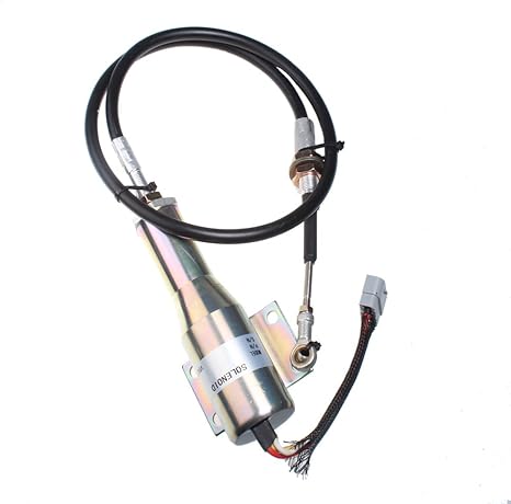 Fuel Stop Solenoid VOE 11110030 24V for Volvo L120C L90C L70C L220D L70D L90D L120D L150D L180D L180DHL L330D L150C L180C L330C Wheel Loaders