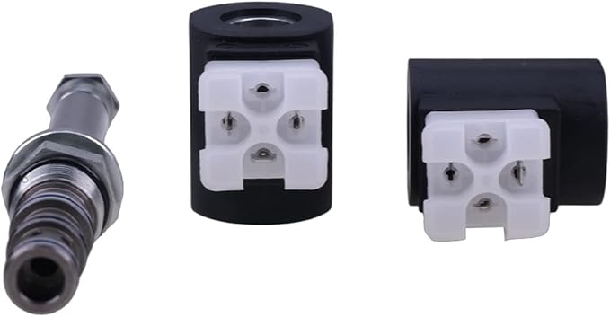 12V Solenoid Valve Cartridge SV10-47D-0-N-00 + 2PCS Coil 6356012 compatible with Hydraforce