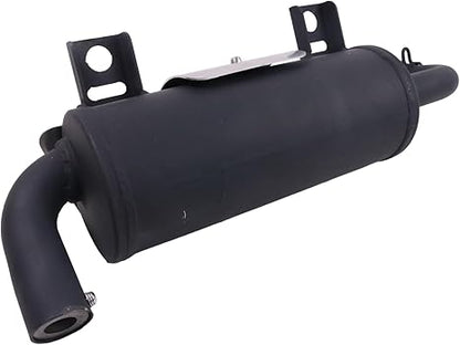 Black Exhaust System Manifold Muffler Silencer Assembly 1263595 1263311 1262446 Compatible with 2015-2023 Polaris Ranger 500 570 CREW EPS