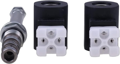 12V Solenoid Valve Cartridge SV10-47D-0-N-00 + 2PCS Coil 6356012 compatible with Hydraforce