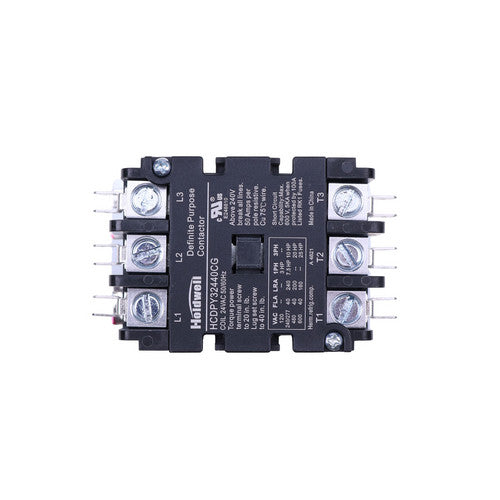 3 Pole 40 Amp 24V Coil Definite Purpose Air Conditioner Contactor HCDPY32440CG