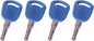4Pcs Keys 14601 for Ford New Holland Tractor 8160 TL80 TM125 TM150 TS115