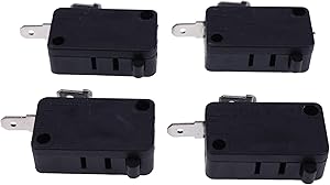 4X Microwave Door Switch 5304509460 5304509460 PS12071303 Compatible with Frigidaire, Kenmore, Electrolux, Crosley, IKEA, Universal