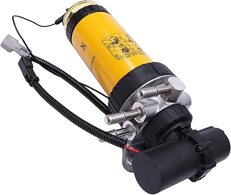Fuel Lift Pump & Fuel Filter Assembly 320/A7046, 333/C3351, Compatible with JCB 6TST, 3CX, 4CX, Replaces 320A7046, 333C3351, 320/A7087, 320A7087, 12V
