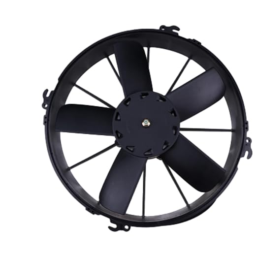 30102038 Puller Radiator Cooling Fan compatible with Spal 12"P/12V 1640 CFM Paddle Blades 12In High Performance Straight Blade