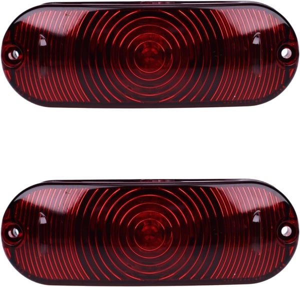 2PCS 12V 27W Red Light Assy 87627854 compatible with Case 420 5088 5130 5140 6088 6130 6140 620 7088 7120 7130 7140 7230 7240 8120 8230 8240 9120 9230 9240 New Holland C227 C232 C238 L213