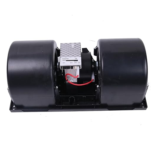 12V 3 Speed Dual Wheel Fan Motor Centrifugal Blower 30000154 006-A46-22 Compatible with Fendt Massey Ferguson Machines 3478331M91 3900468M91 3900638M91 LA322794912